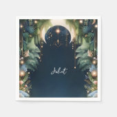 Magische Droom Mystieke Sterren Maan Bruidsmeisjes Servet (Voorkant)