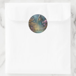 Magische Droomland Kunstwerk voor Fantasie Liefheb Ronde Sticker