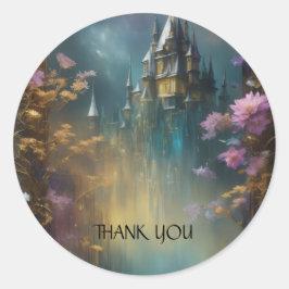 Magische Droomland Kunstwerk voor Fantasie Liefheb Ronde Sticker