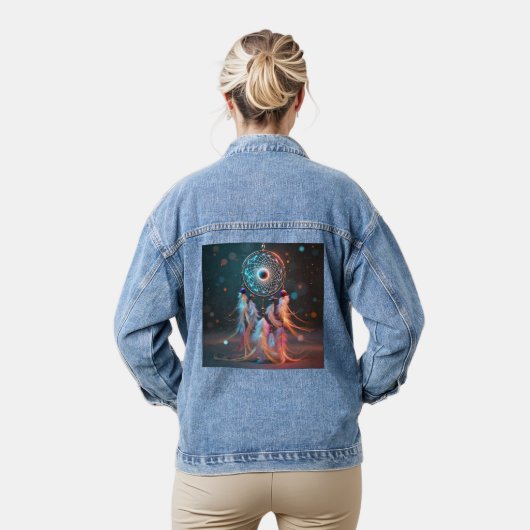 Magische Droomvanger Denim Jas - Boho Chic Jacket (Model)