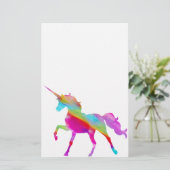 Magische dunne regenboogpransport briefpapier (Staand voorkant)