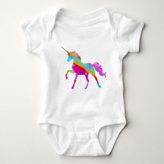 Magische dunne regenboogpransport romper (Voorkant)
