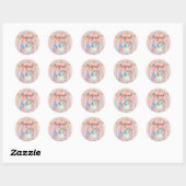 Magische, eenduidige, regenboogSticker Ronde Sticker (Vel)