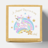 Magische eenhoorn 00e verjaardag bedankdoosjes (Bovenkant)