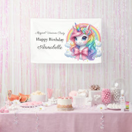 Magische Eenhoorn 1e Verjaardag Banner | Feestbord