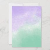 Magische eenhoorn 2 jaar oud verjaardagsfeestje kaart (Achterkant)