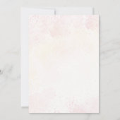 Magische Eenhoorn 3e verjaardag Uitnodiging | Roze (Achterkant)