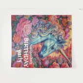 Magische eenhoorn achtergrond wandkleed (Voorkant (horizontaal))