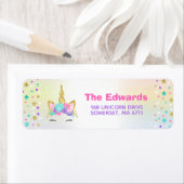 Magische Eenhoorn Adresetiketten Eenhoorn Party Etiket (Insitu)