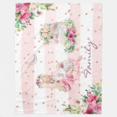 magische eenhoorn baby meisje fleece deken (Voorkant)