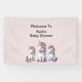 Magische Eenhoorn Baby shower Banner (Horizontaal)
