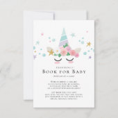 Magische Eenhoorn Baby shower Boek voor Baby Kaart (Voorkant)