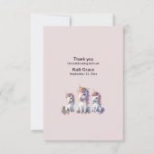 Magische Eenhoorn Baby shower Dank u kaart (Voorkant)