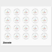 Magische Eenhoorn Baby shower Favor Sticker (Vel)