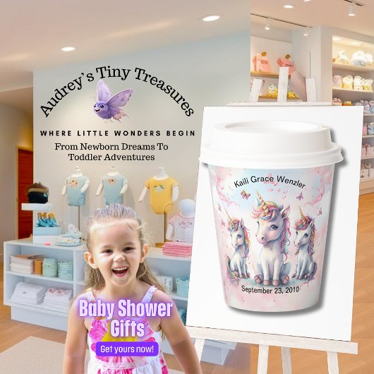 Magische Eenhoorn Baby shower Papieren Bekers