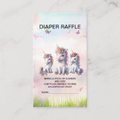 Magische Eenhoorn Baby shower Raffle Enclosure Kaa Informatiekaartje (Voorkant)