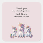Magische Eenhoorn Baby shower Sticker (Voorkant)