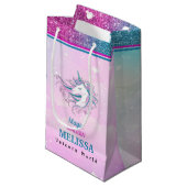 Magische eenhoorn cadeautassen. klein cadeauzakje (Voorkant Gekanteld)