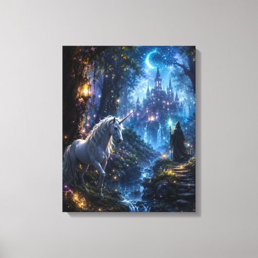 Magische Eenhoorn Canvas Afdruk (Voorkant)