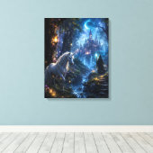 Magische Eenhoorn Canvas Afdruk (Insitu (Houten vloer))