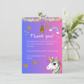 Magische Eenhoorn Dank Je Kaart (Staand voorkant)