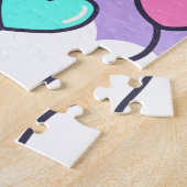 Magische Eenhoorn Dank u Verjaardagscadeau Tweede Legpuzzel (Zijkant)