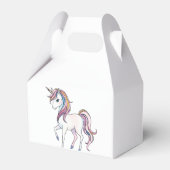 Magische Eenhoorn Dromen - Whimsical Fantasy Desig Bedankdoosjes (Achterkant)