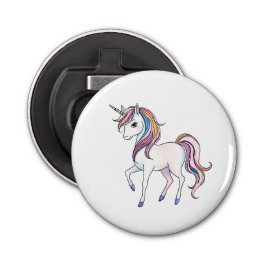 Magische Eenhoorn Dromen - Whimsical Fantasy Desig Button Flesopener