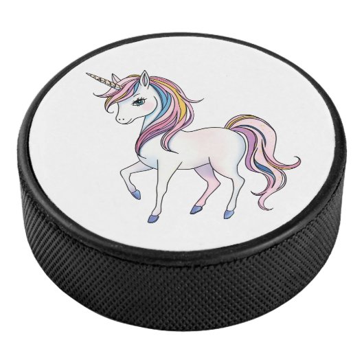 Magische Eenhoorn Dromen - Whimsical Fantasy Desig Hockey Puck (3/4)