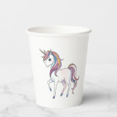 Magische Eenhoorn Dromen - Whimsical Fantasy Desig Papieren Bekers (Achterkant)