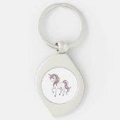 Magische Eenhoorn Dromen - Whimsical Fantasy Desig Sleutelhanger (Voorkant)