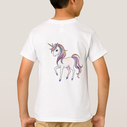 Magische Eenhoorn Dromen - Whimsical Fantasy Desig T-shirt (Achterkant)