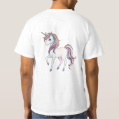 Magische Eenhoorn Dromen - Whimsical Fantasy Desig T-shirt (Achterkant)