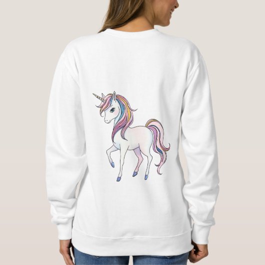 Magische Eenhoorn Dromen - Whimsical Fantasy Desig Trui (Achterkant)