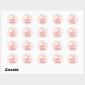 Magische Eenhoorn Eerste Verjaardag Ronde Sticker (Vel)