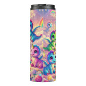 Magische eenhoorn en dinosaurus avontuur thermosbeker (Achterkant)