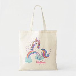Magische Eenhoorn en Regenboog Kleurrijk Tote Bag