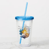 Magische eenhoorn fantasiewolken romance verjaarda acryl drinkbeker (Achterkant)