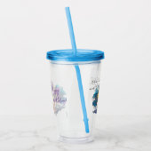 Magische eenhoorn fantasiewolken romance verjaarda acryl drinkbeker (Links)