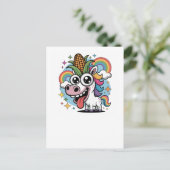 Magische Eenhoorn - Fantastisch Kittige Schepsel Briefkaart (Staand voorkant)