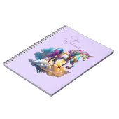 Magische Eenhoorn Fantasy Clouds Romance Verjaarda Notitieboek (Linkerzijde)