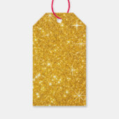 Magische Eenhoorn Faux Glitter Verjaardag Bedankt Cadeaulabel (Achterkant)