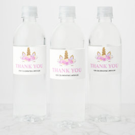Magische Eenhoorn Feest Verjaardag Waterfles Etiket