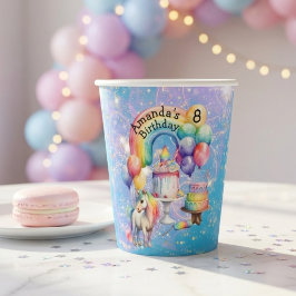 Magische Eenhoorn Feestje Kinderverjaardag ideeën Papieren Bekers