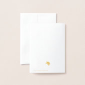 Magische Eenhoorn Foto Vakantie Kaart Gold Folie (Met envelop)