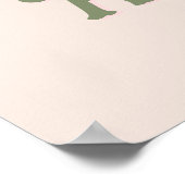 Magische Eenhoorn Gepersonaliseerde Verjaardag Roz Poster (Hoek)