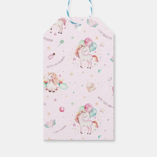 Magische Eenhoorn Gift Label Cadeaulabel (Achterkant)