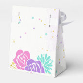 Magische eenhoorn glitter sterren verjaardag bedankdoosjes (Achterkant)