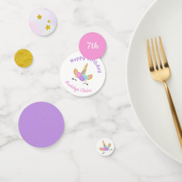 Magische eenhoorn glitter sterren verjaardag confetti