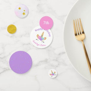 Magische eenhoorn glitter sterren verjaardag confetti